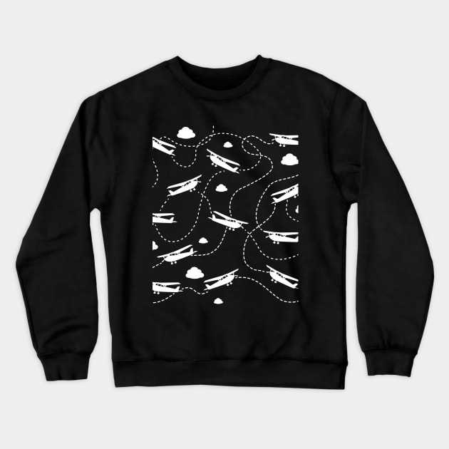 Cessna in the clouds Crewneck Sweatshirt by Flywithmilan